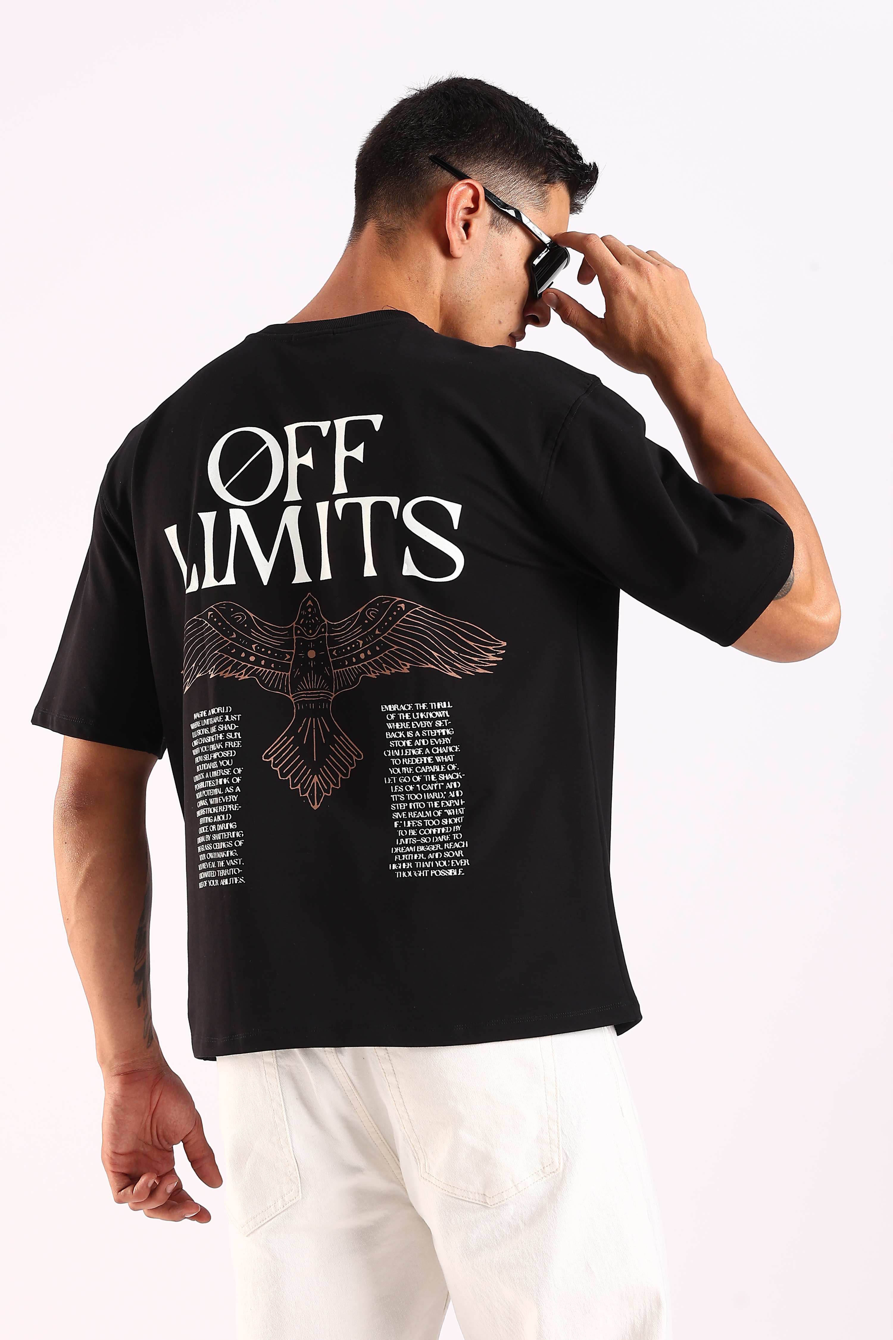Off Limit Black Oversized T-shirt – CLAZEP