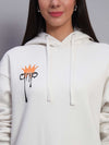 Women’s White Oversized Graphic Hoodie
