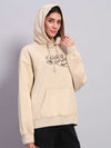 Women’s Beige Acid Wash Hoodie