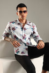 Blurred Floral Printed Shirt