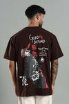 Gojo Saturo Brown Oversized T-shirt