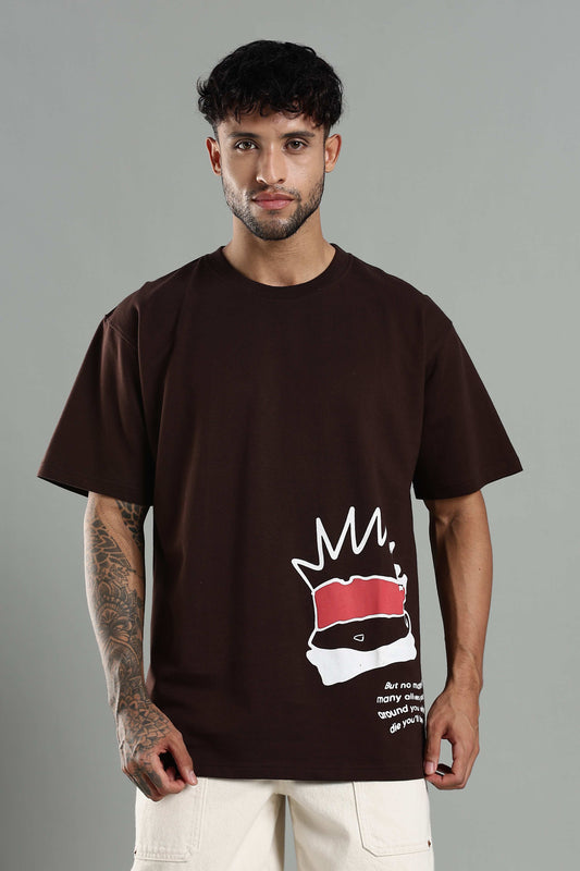 Gojo Saturo Brown Oversized T-shirt