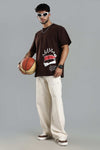 Gojo Saturo Brown Oversized T-shirt