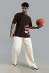 Gojo Saturo Brown Oversized T-shirt