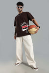 Gojo Saturo Brown Oversized T-shirt