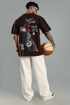 Gojo Saturo Brown Oversized T-shirt