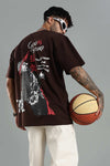 Gojo Saturo Brown Oversized T-shirt