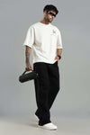 Sakuna Off White Oversized Couple T-shirt