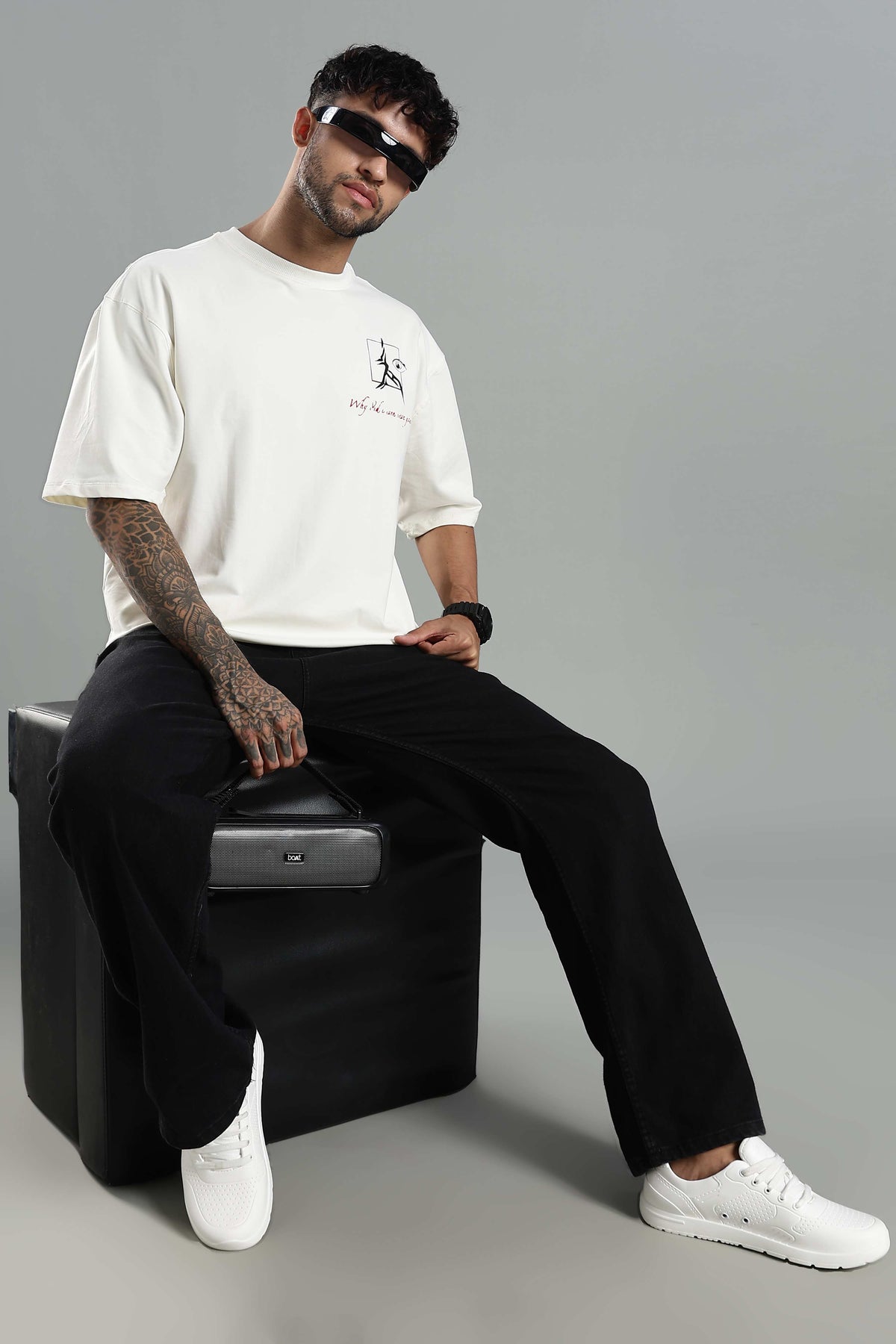 Sakuna Off White Oversized T-shirt