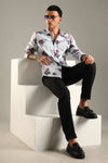 Blurred Floral Printed Shirt