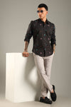Black Printed Casual Shirt