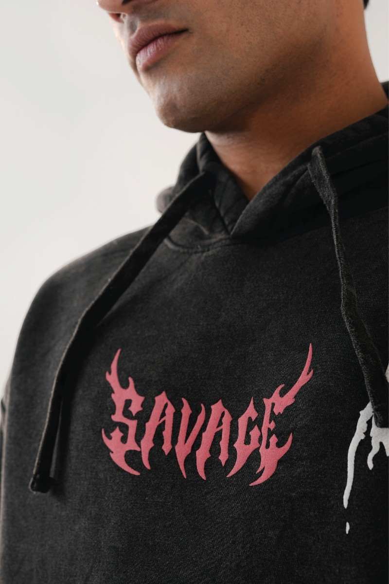 Oversized Black Hoodie (Mens) – CLAZEP