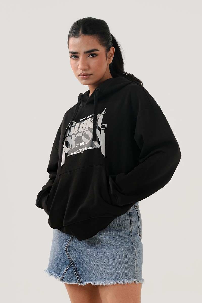 Bulletproof Black Hoodie (Womens)