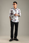 Blurred Floral Printed Shirt