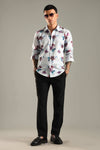 Blurred Floral Printed Shirt