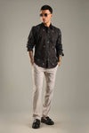 Black Printed Casual Shirt