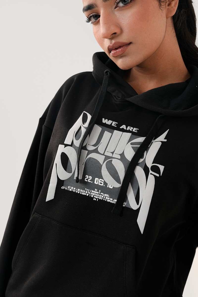 Bulletproof Black Hoodie (Womens)