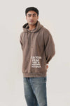 Support Punk Brown Acid Wash Hoodie (Mens)