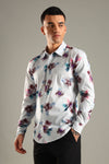 Blurred Floral Printed Shirt