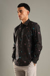 Black Printed Casual Shirt