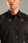 Black Printed Casual Shirt