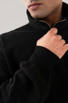 Essential Black Zipper Sweatshirt