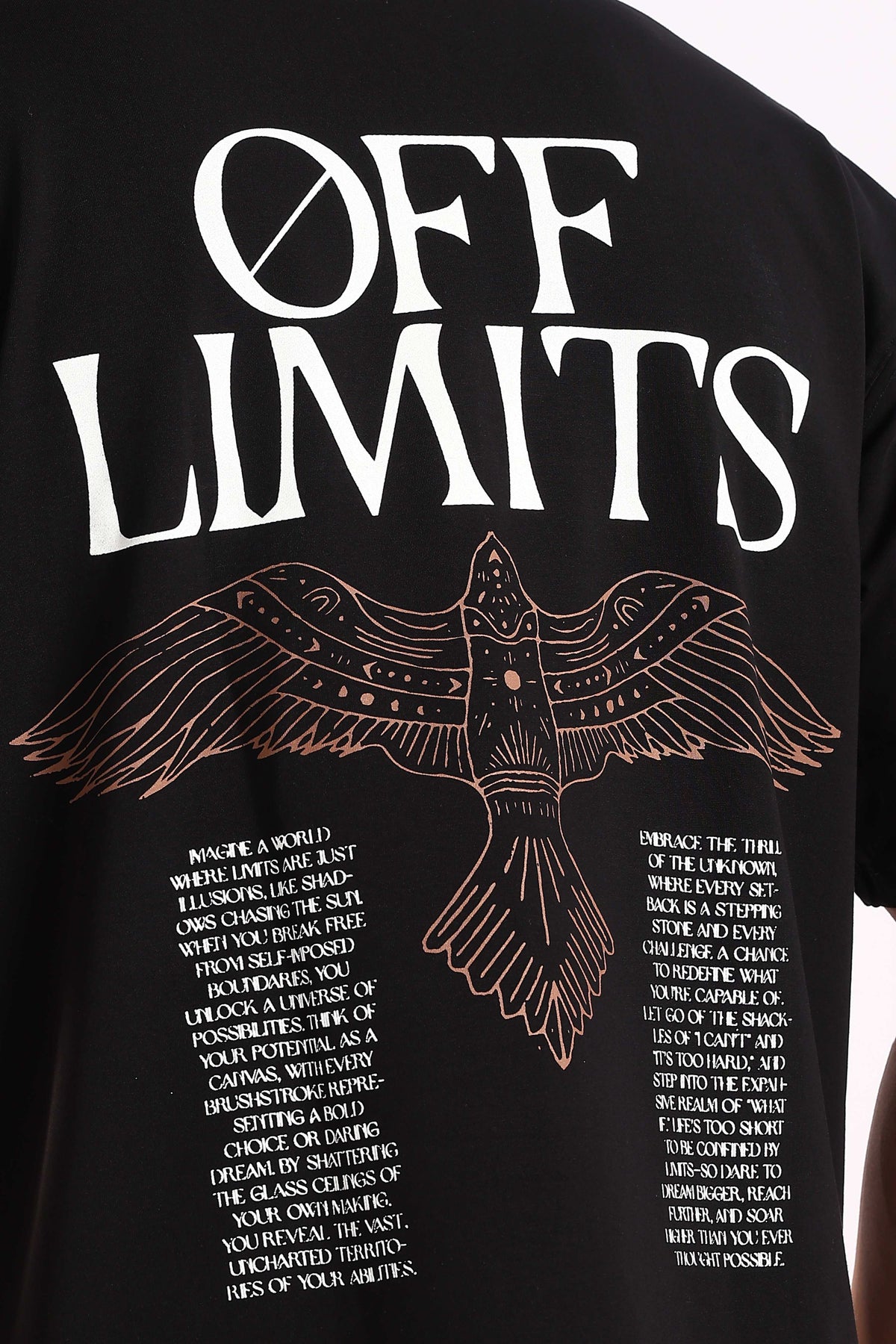 Off Limit Black Oversized T-shirt