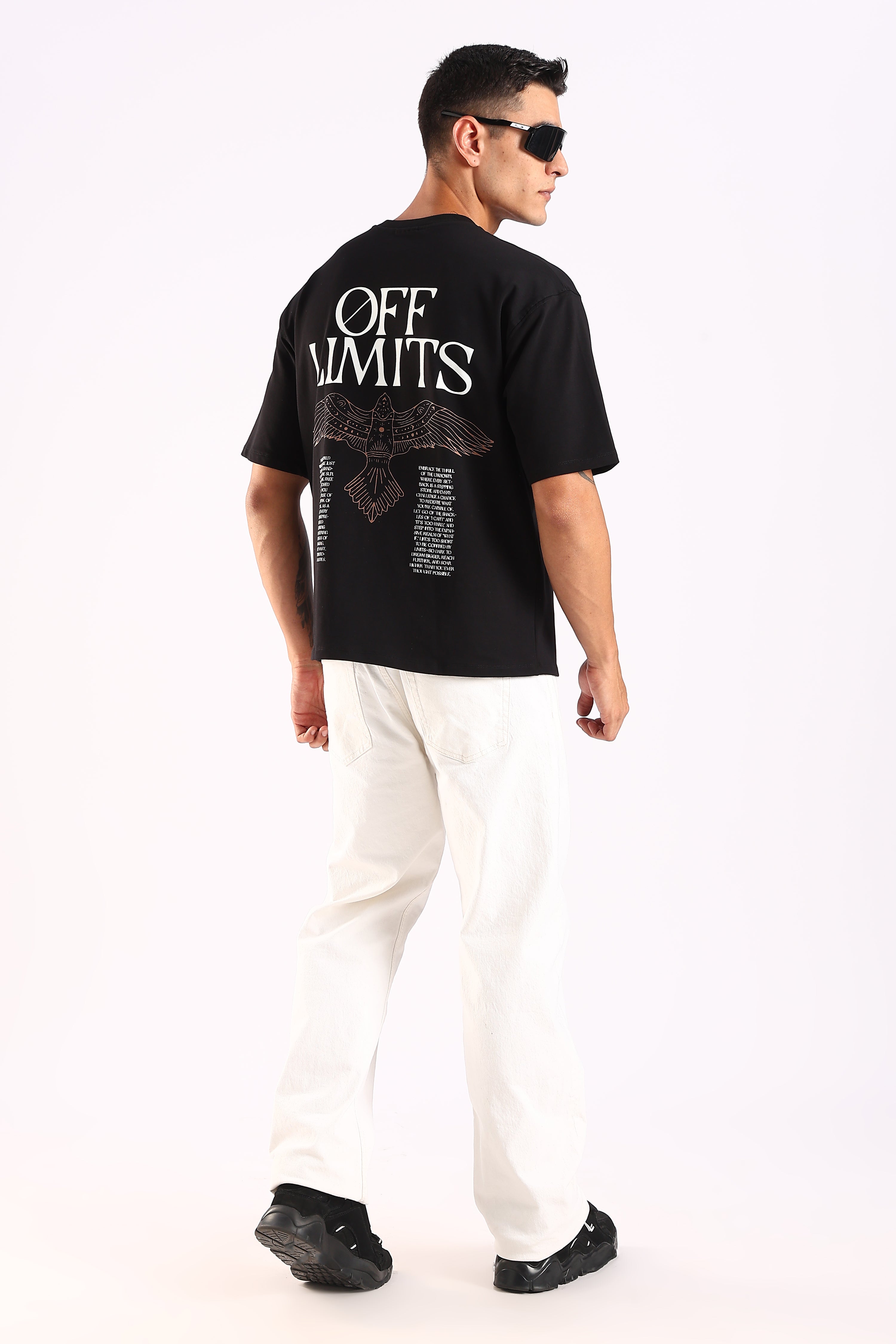 Off Limit Black Oversized T-shirt – CLAZEP