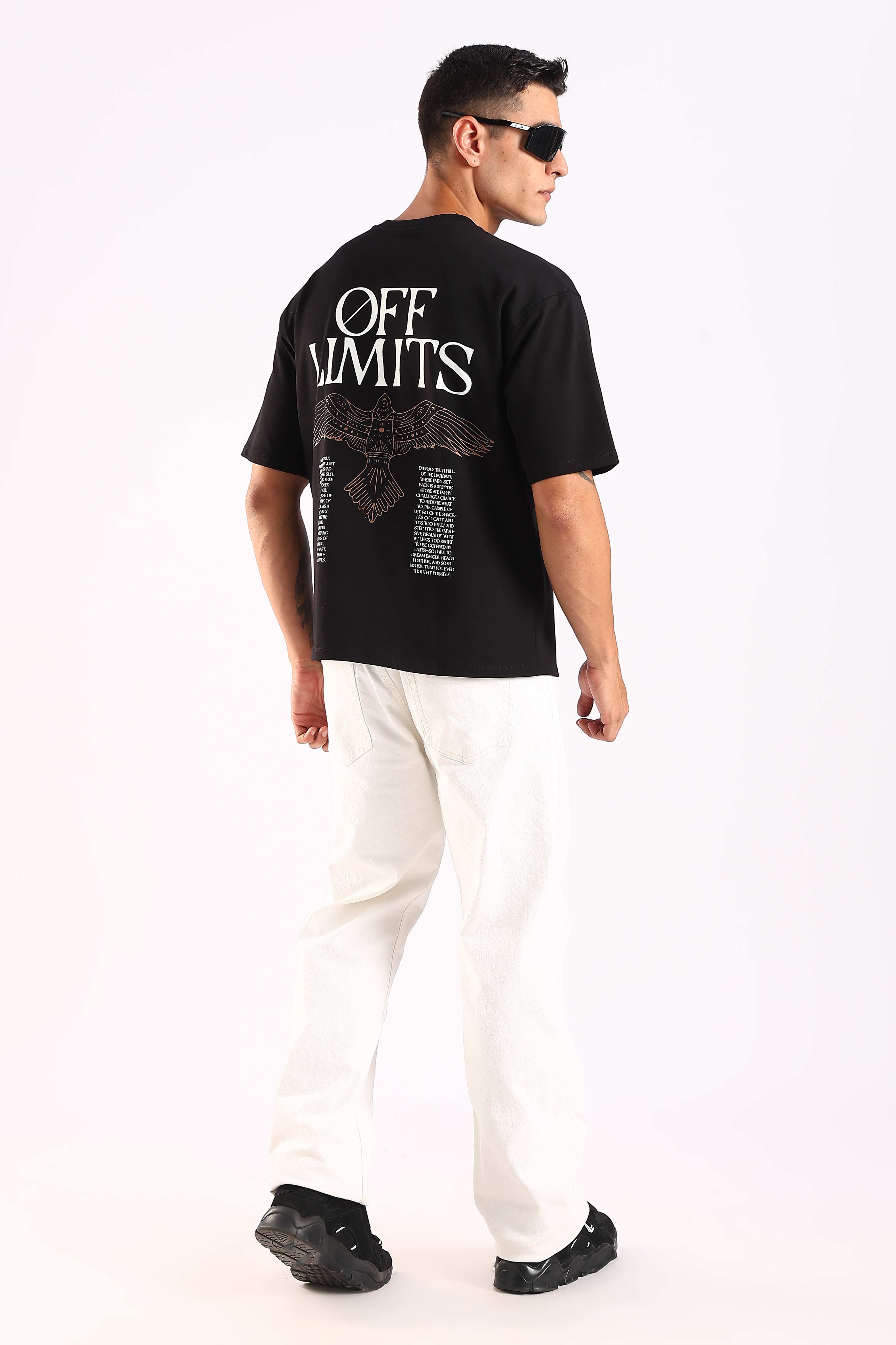 Off Limit Black Oversized T-shirt – CLAZEP