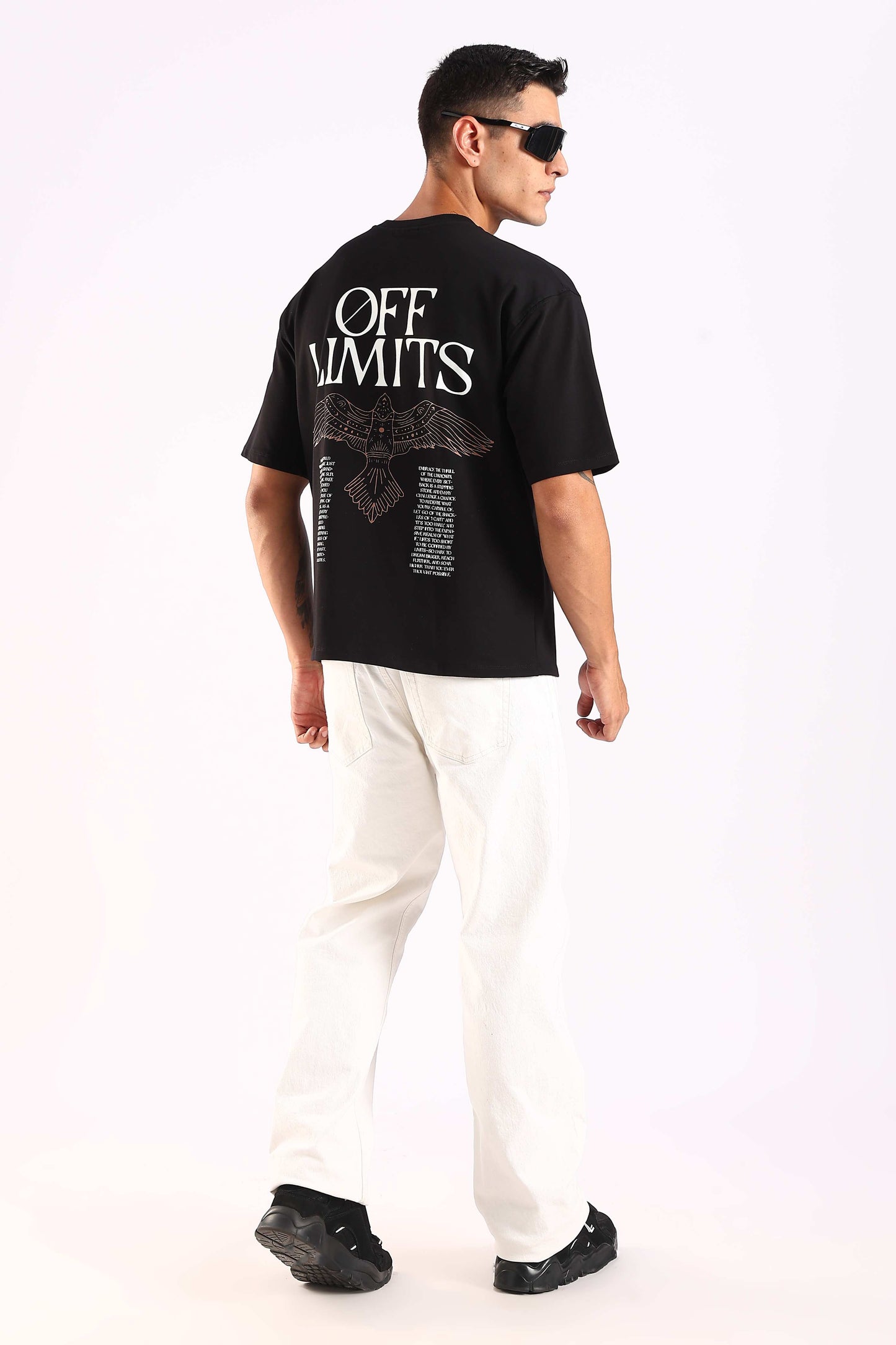 Off Limit Black Oversized T-shirt