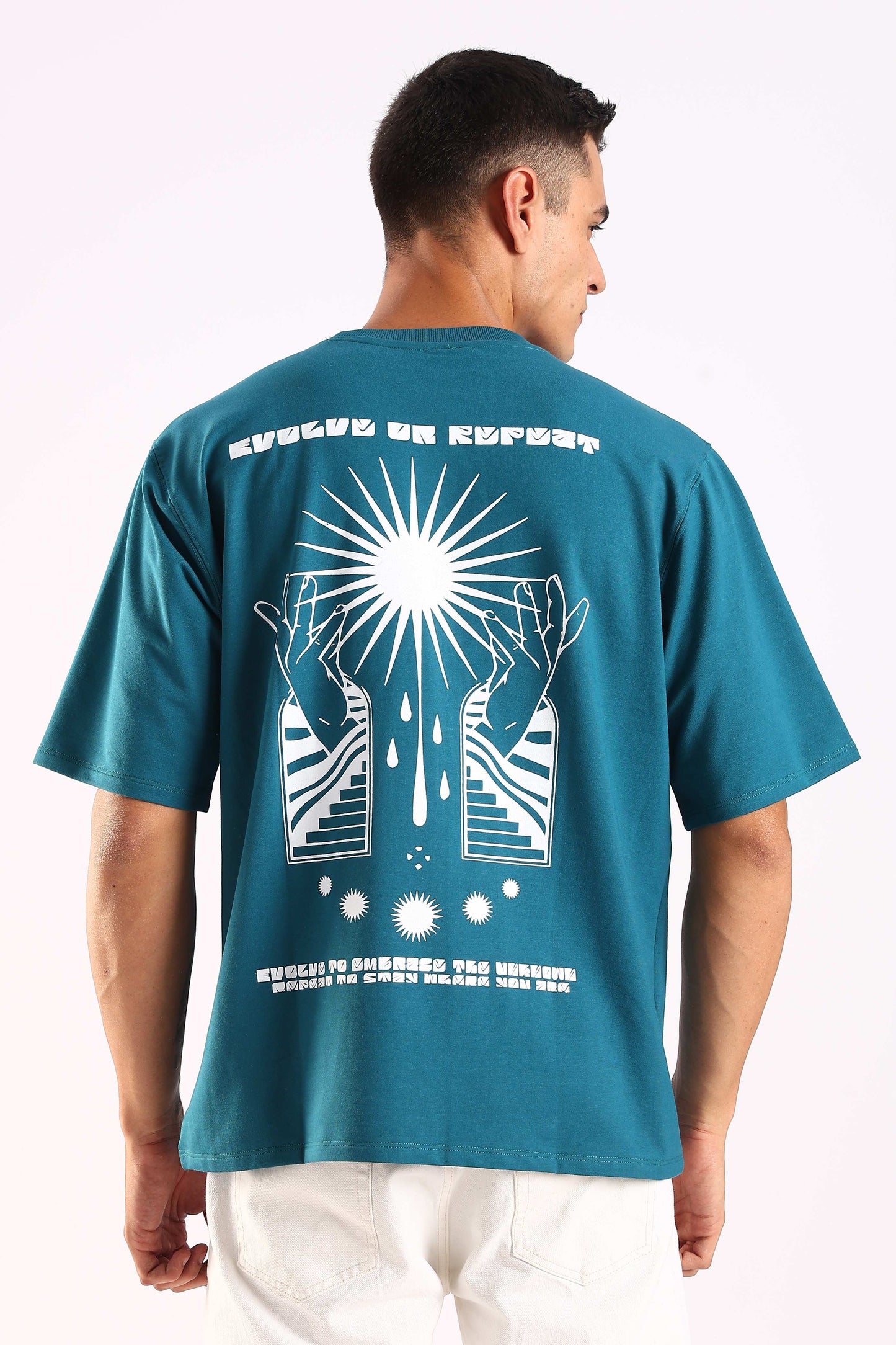 Evolve On Repeat Airforce Oversized T-shirt