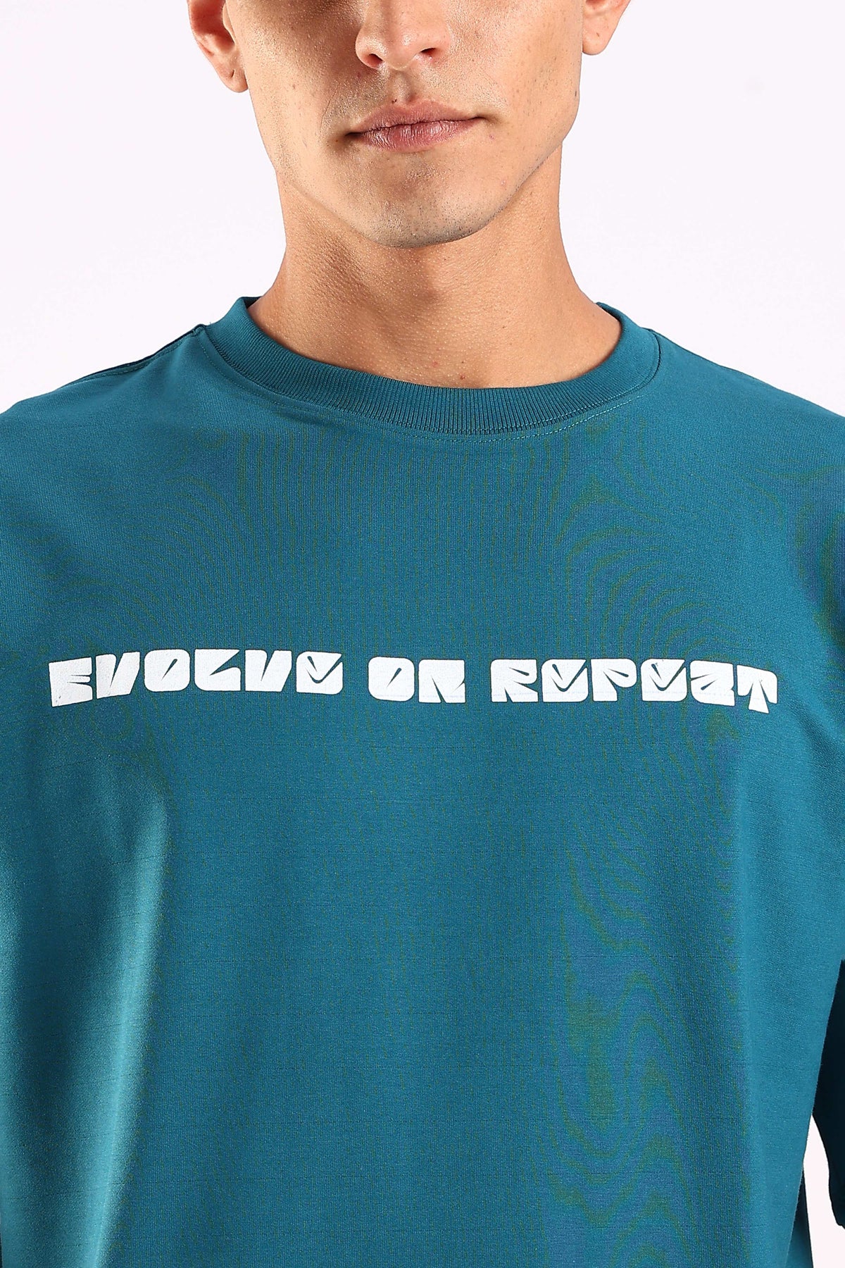 Evolve On Repeat Airforce Oversized T-shirt