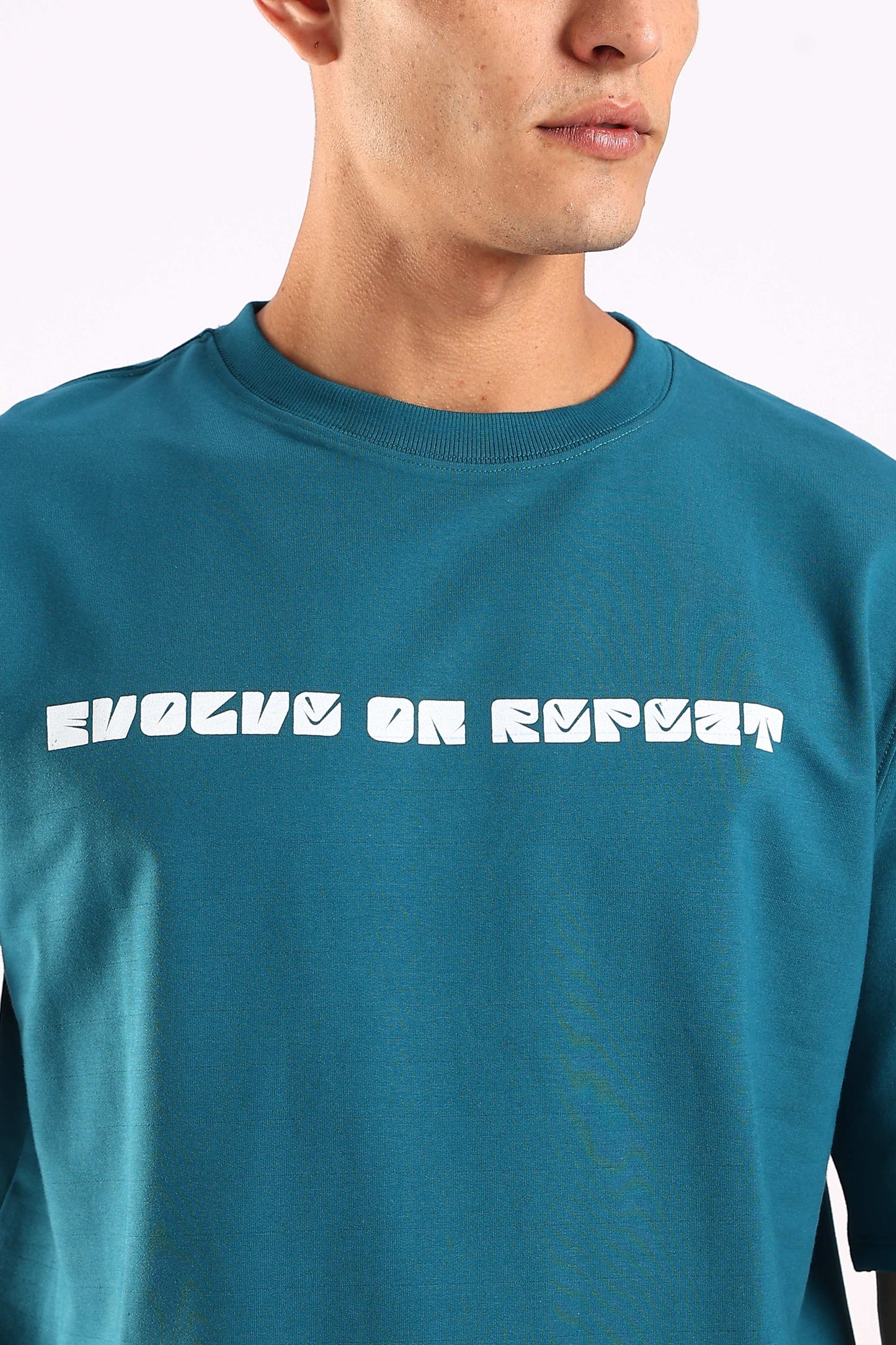 Evolve On Repeat Airforce Oversized T-shirt