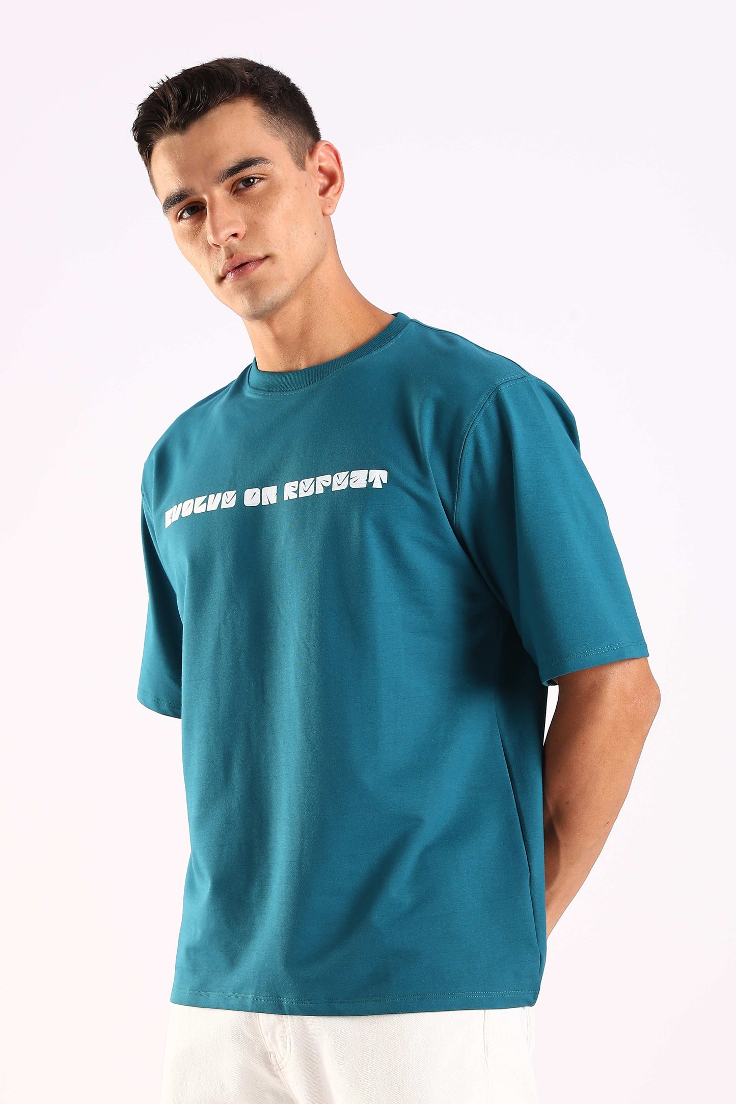 Evolve On Repeat Airforce Oversized T-shirt
