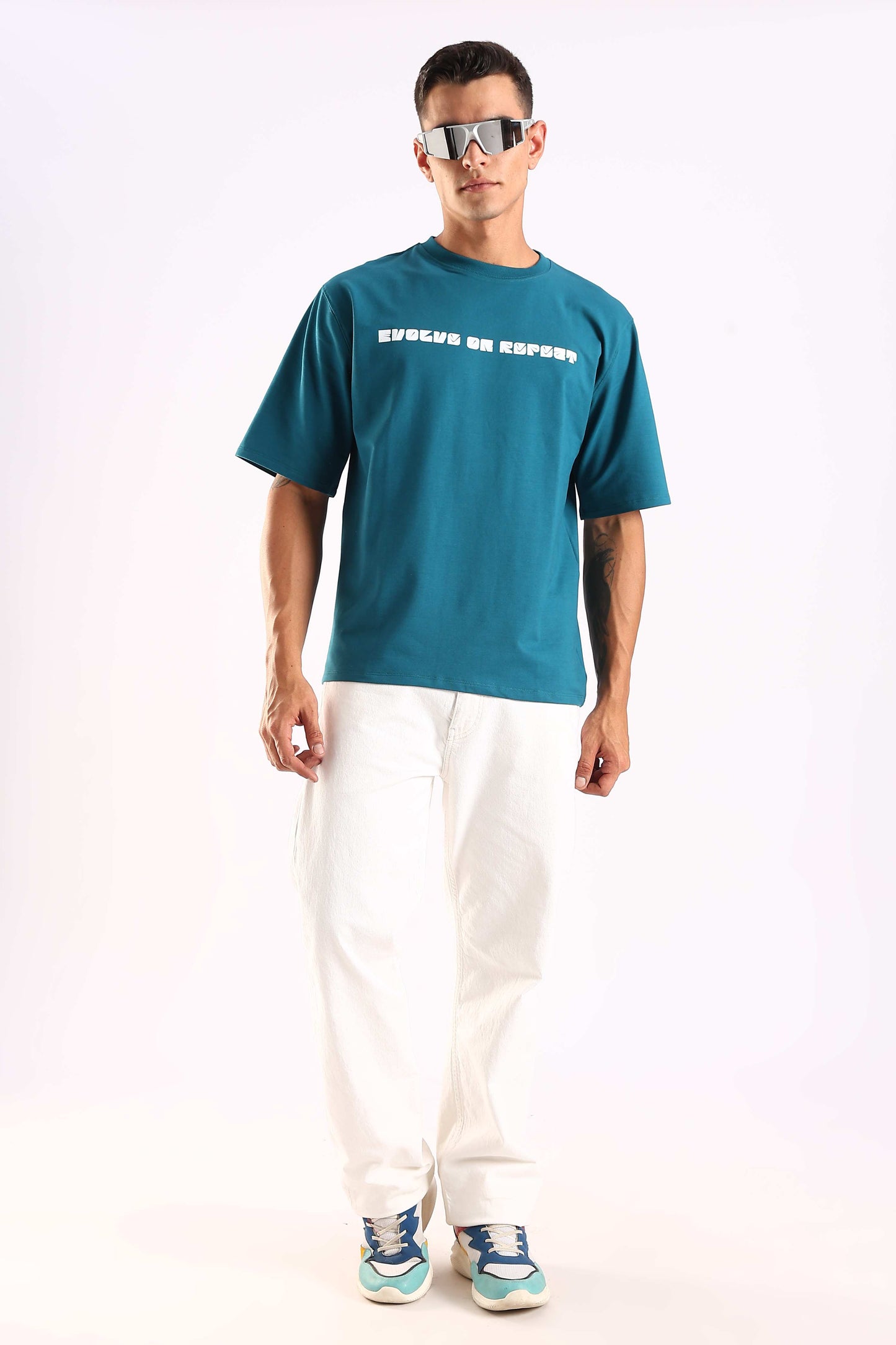 Evolve On Repeat Airforce Oversized T-shirt