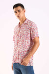 Abstract Multicolor Print Half Sleeve Shirt
