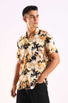 Abstract Tie-Dye Half Sleeve Shirt
