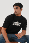 Chasing Dopamine Black Oversized T-shirt