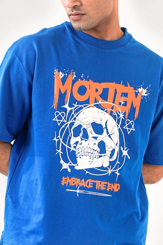 Mortem Royal Blue Oversized T-shirt