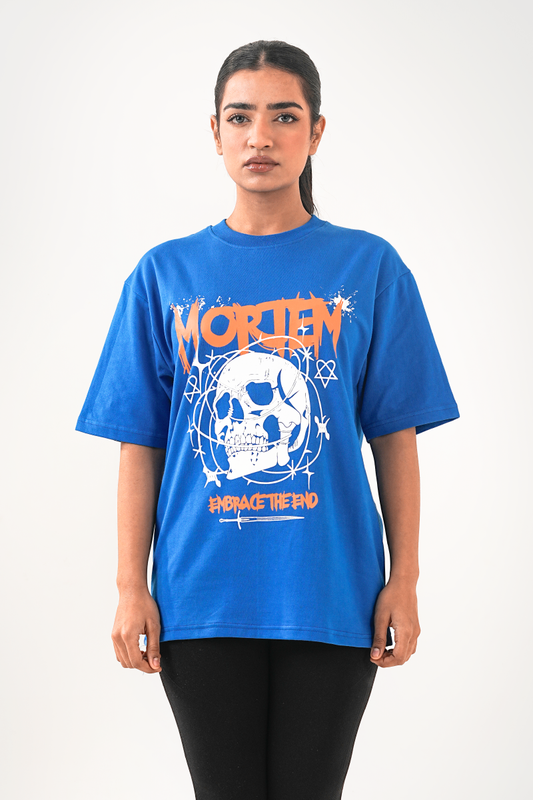 Mortem Royal Blue Oversized T-shirt