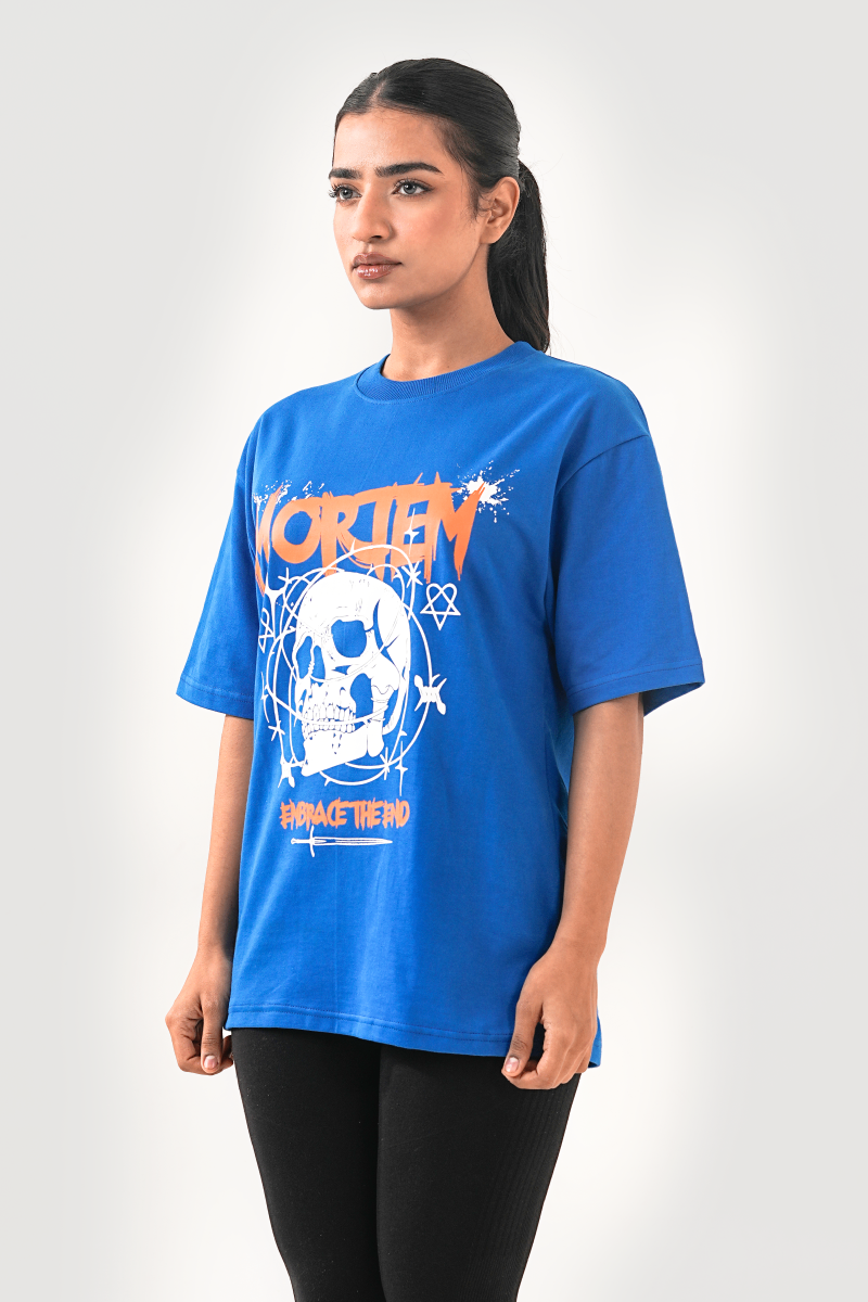 Mortem Royal Blue Oversized T-shirt