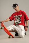 Notorious Red Oversized Couple T-shirt