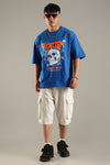 Mortem Royal Blue Oversized T-shirt