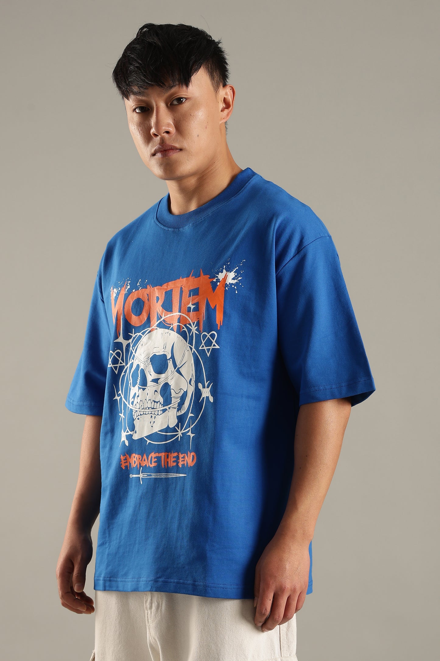 Mortem Royal Blue Oversized T-shirt