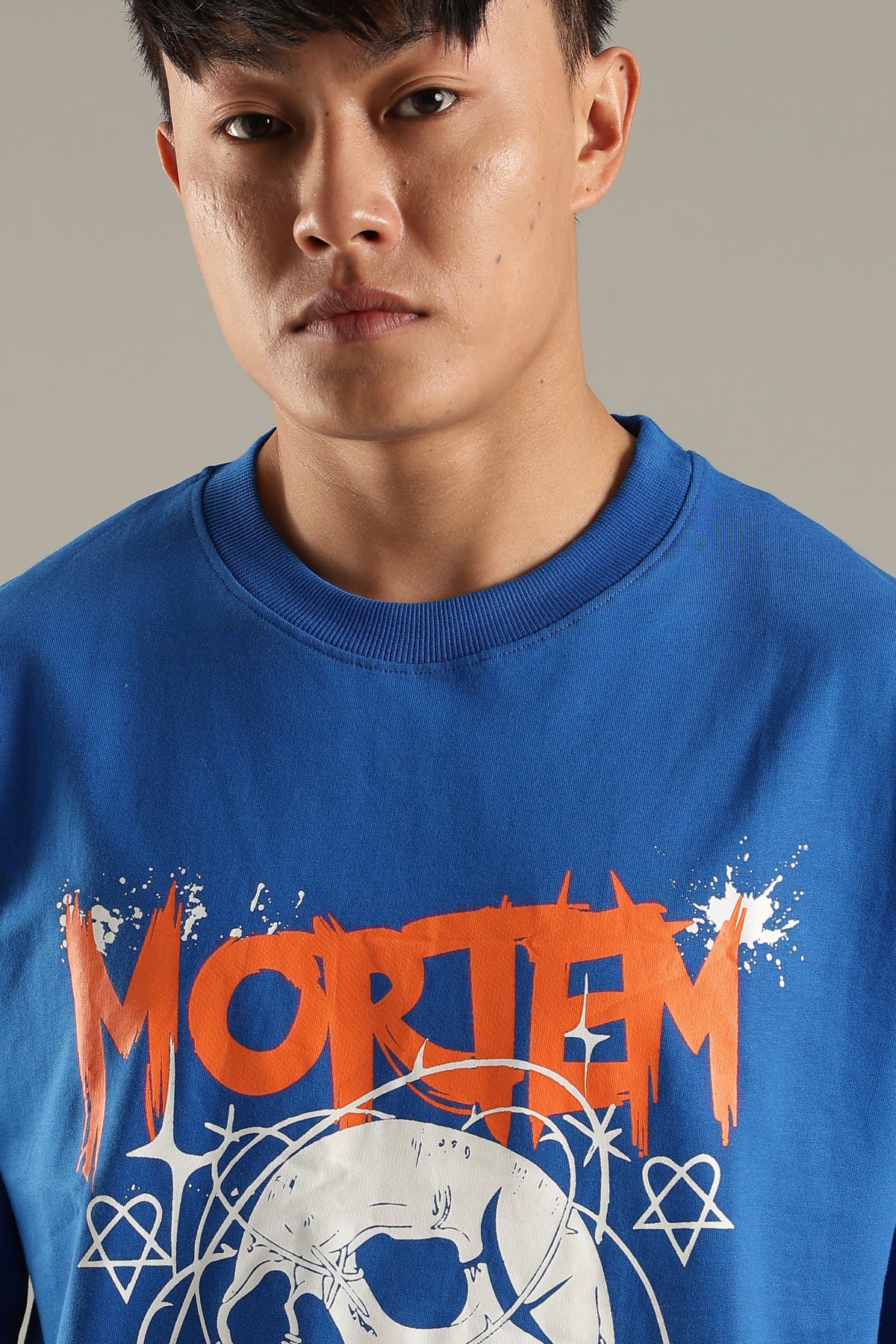Mortem Royal Blue Oversized T-shirt