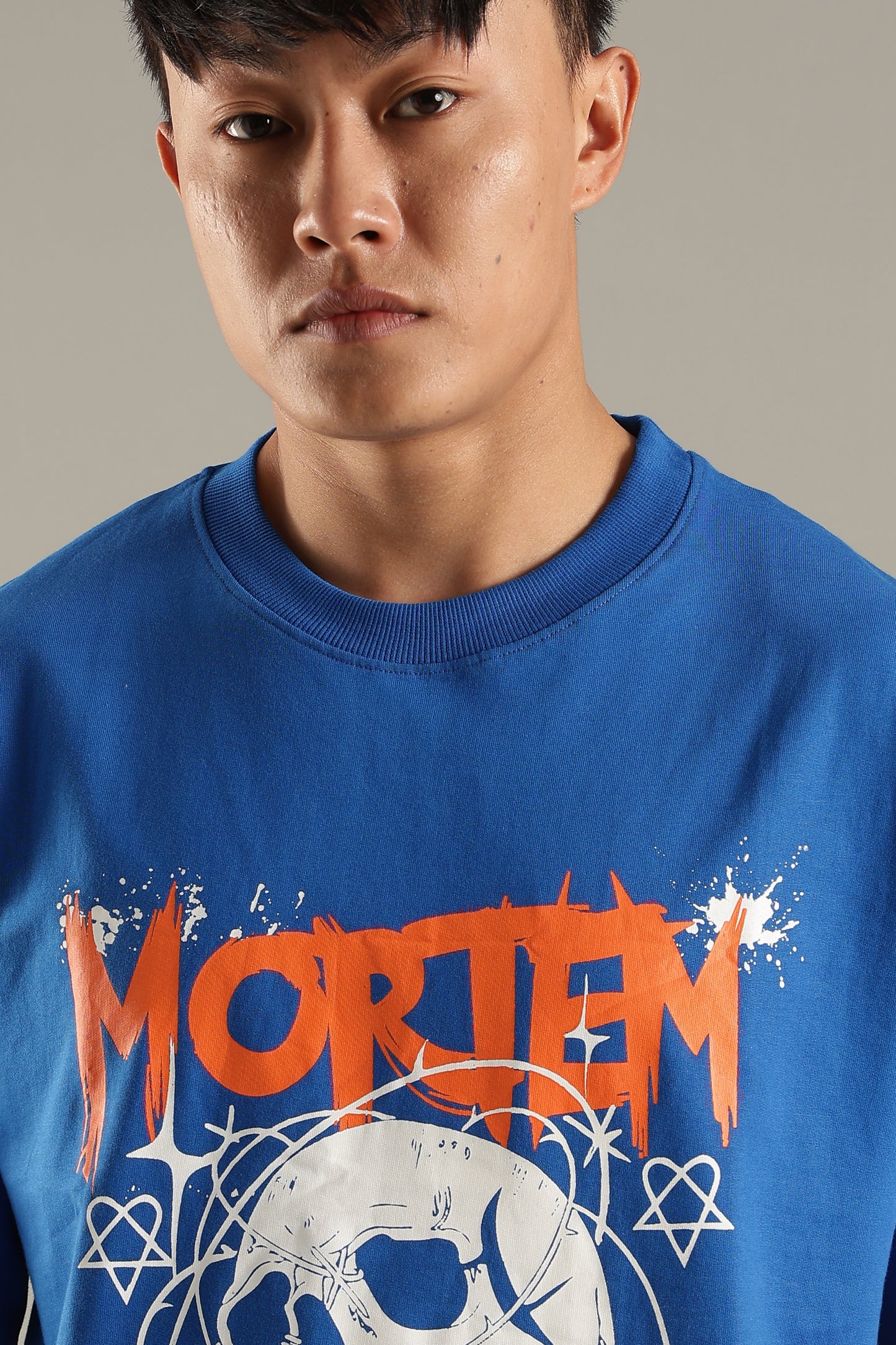 Mortem Royal Blue Oversized T-shirt