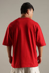 Notorious Red Oversized Couple T-shirt