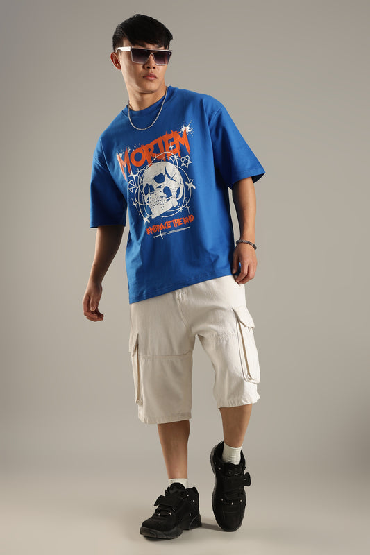 Mortem Royal Blue Oversized T-shirt