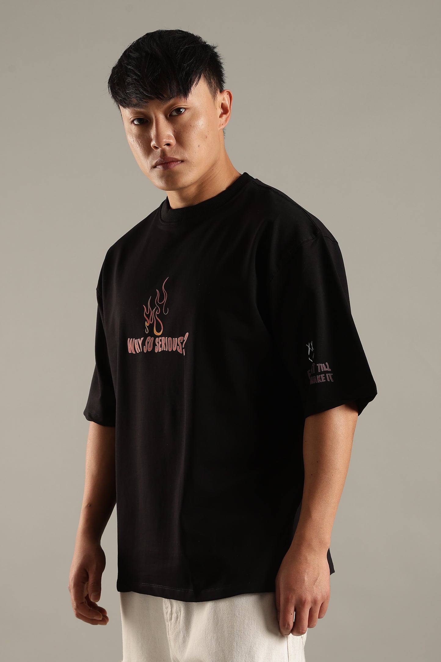 Trust Who Black Oversized T-shirt