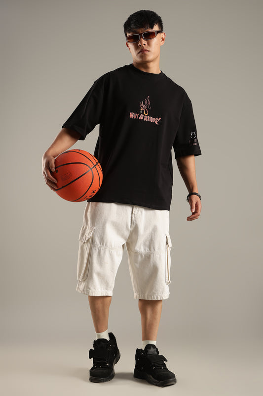 Trust Who Black Oversized T-shirt